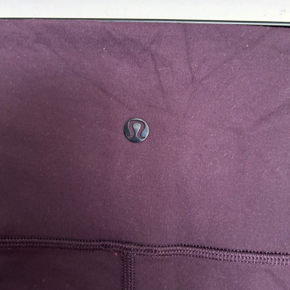 Lululemon Burgundy Leggings - Picture 7 of 9